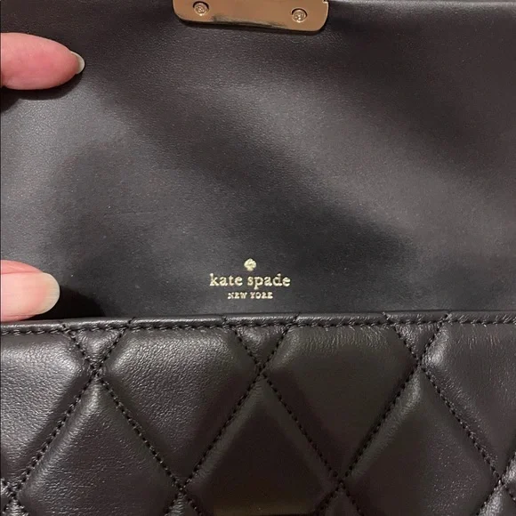 Kate Spade Mini Carey  Black Quilted crossbody - Picture 7 of 7